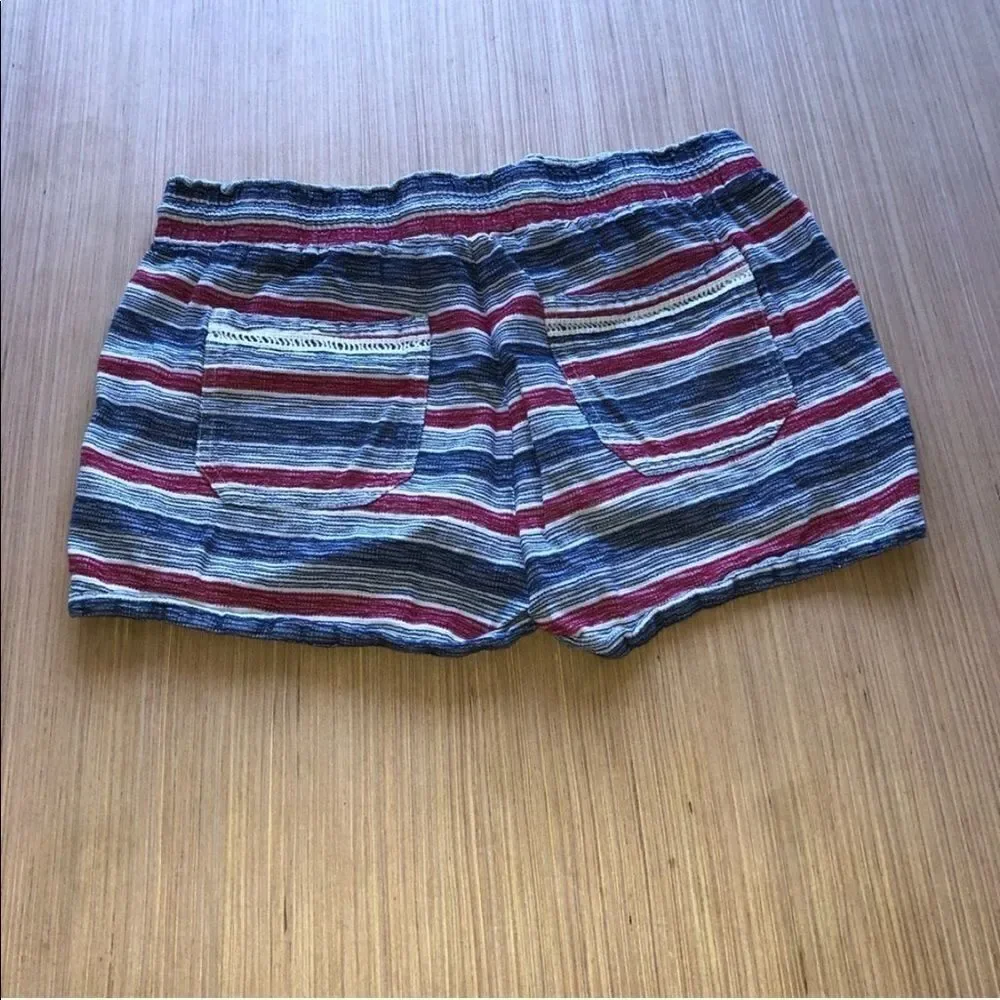 Jolt Red White & Blue Striped Shorts